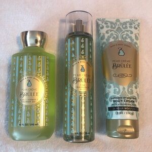 NWT Bath & Body Works Pear Crème Brûlée Bundle!